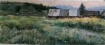 草原木屋  42000元  150x60厘米  布面油画