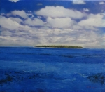 绿岛 布面油画 80x70厘米  3980元（已售）
