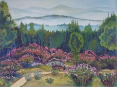 《野杜鹃》  200*150厘米 